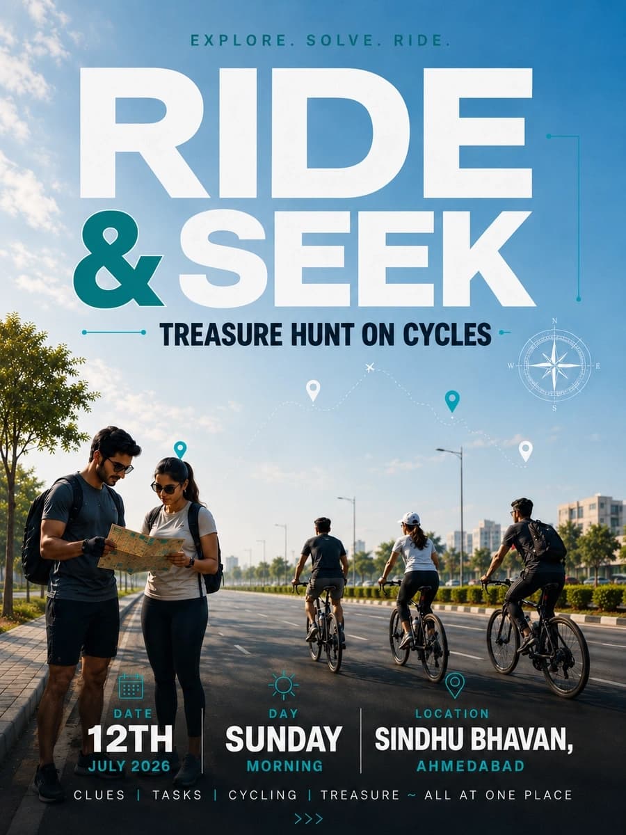 🚴 RIDE & SEEK ~ Ahmedabad's Ultimate Cycling Treasure Hunt